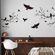 Load image into Gallery viewer, Branch Bird Silhouette Wall Stickers