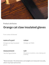 Load image into Gallery viewer, Cat heat resistant gloves