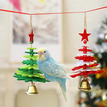 Load image into Gallery viewer, Christmas Tree shaped parrot toy