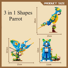 Load image into Gallery viewer, T-Rex Dinosaur -Parrot Building Blocks