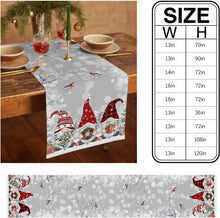Load image into Gallery viewer, Christmas Bird Linen Table Runner