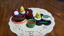 Load image into Gallery viewer, Wagashi parakeet figures capsules