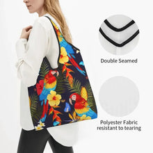 Load image into Gallery viewer, Parrot Bird Shopping Tote Bag