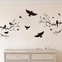Load image into Gallery viewer, Branch Bird Silhouette Wall Stickers
