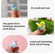 Load image into Gallery viewer, 8pcs Miniature Bird Figurines