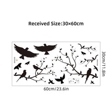 Load image into Gallery viewer, Branch Bird Silhouette Wall Stickers