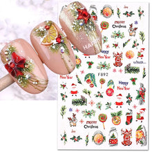 Load image into Gallery viewer, Christmas Bird nail decoration