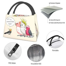 Load image into Gallery viewer, Parrot Thermal Insulated Lunch Bag