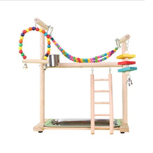Load image into Gallery viewer, Wooden Parrot Playstand