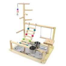 Load image into Gallery viewer, Wooden Parrot Playstand