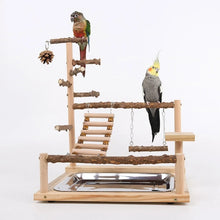 Load image into Gallery viewer, Wooden Parrot Playstand