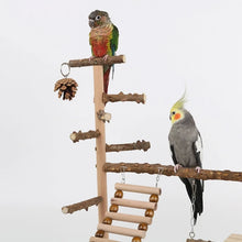 Load image into Gallery viewer, Wooden Parrot Playstand