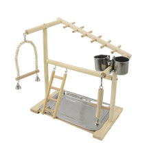 Load image into Gallery viewer, Wooden Parrot Playstand