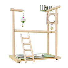 Load image into Gallery viewer, Wooden Parrot Playstand