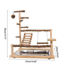 Load image into Gallery viewer, Wooden Parrot Playstand