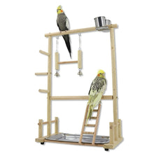Load image into Gallery viewer, Wooden Parrot Playstand