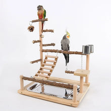 Load image into Gallery viewer, Wooden Parrot Playstand