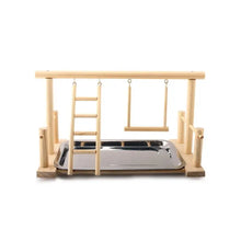 Load image into Gallery viewer, Wooden Parrot Playstand