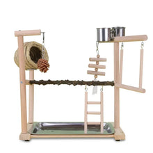 Load image into Gallery viewer, Wooden Parrot Playstand