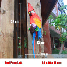 Load image into Gallery viewer, Wall mount Resin Parrot decoration
