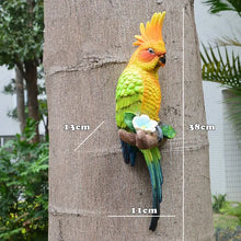 Load image into Gallery viewer, Wall mount Resin Parrot decoration
