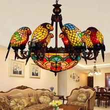 Load image into Gallery viewer, Colorful Glass Parrot Chandelier / Wall-Light
