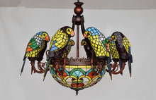 Load image into Gallery viewer, Colorful Glass Parrot Chandelier / Wall-Light
