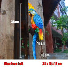 Load image into Gallery viewer, Wall mount Resin Parrot decoration
