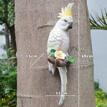 Load image into Gallery viewer, Wall mount Resin Parrot decoration
