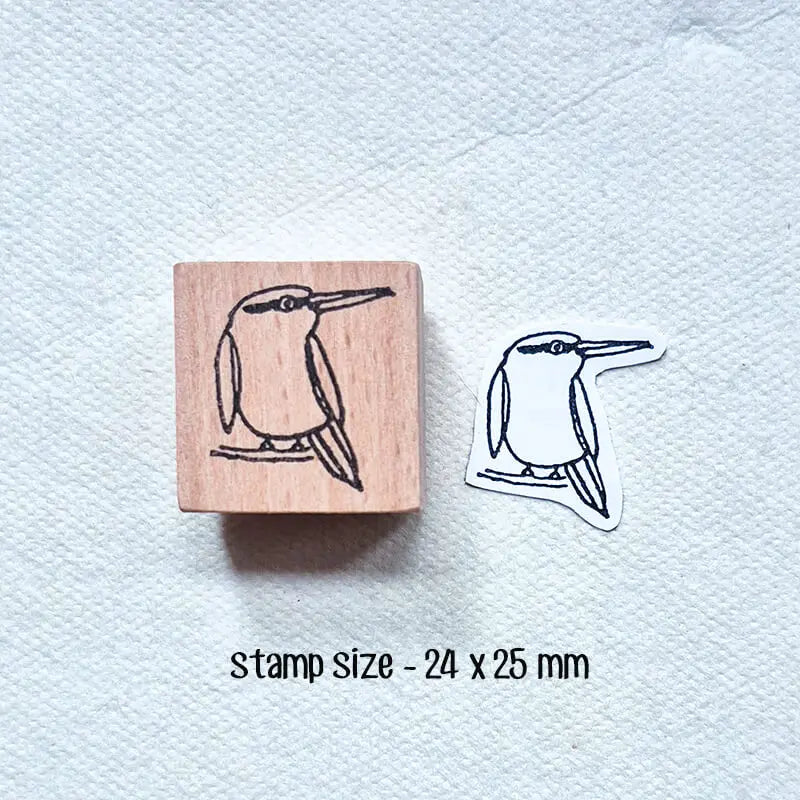 Cute Birds Wooden Stamp