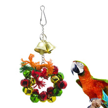 Load image into Gallery viewer, Parrot Christmas wreath with bell
