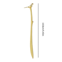 Load image into Gallery viewer, Bird Shaped Metal Bookmark/ Clip
