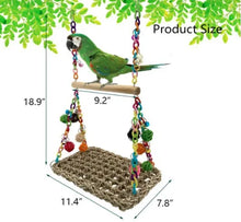 Load image into Gallery viewer, Parrot Swing Seagrass Mat
