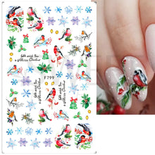 Load image into Gallery viewer, Christmas Bird nail decoration

