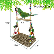 Load image into Gallery viewer, Parrot Swing Seagrass Mat
