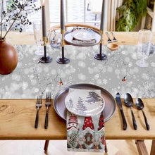 Load image into Gallery viewer, Christmas Bird Linen Table Runner

