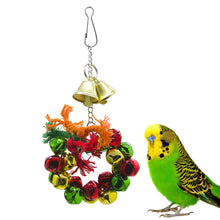Load image into Gallery viewer, Parrot Christmas wreath with bell
