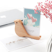 Load image into Gallery viewer, Wood Bird  Desk Holder

