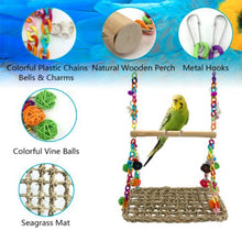 Load image into Gallery viewer, Parrot Swing Seagrass Mat
