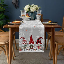 Load image into Gallery viewer, Christmas Bird Linen Table Runner
