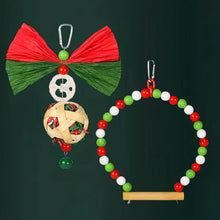 Load image into Gallery viewer, Natural Wood Christmas Swing Toy
