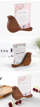 Load image into Gallery viewer, Wood Bird  Desk Holder

