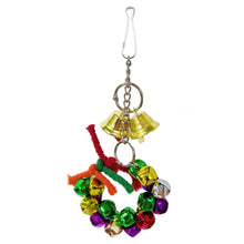 Load image into Gallery viewer, Parrot Christmas wreath with bell
