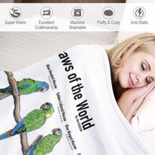 Load image into Gallery viewer, Macaws blanket bed cover
