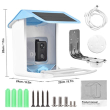 Load image into Gallery viewer, Solar Smart Bird Camera Feeder
