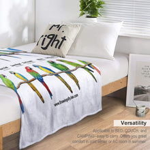 Load image into Gallery viewer, Macaws blanket bed cover
