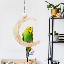 Load image into Gallery viewer, Moon-shaped Parrot Swing
