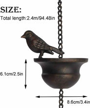 Load image into Gallery viewer, Birds Metal Cups Chain
