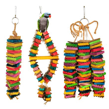 Load image into Gallery viewer, Parrot  Natural Wood Toy
