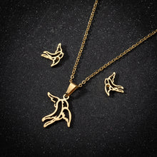 Load image into Gallery viewer, Hummingbird Earring Pendant Necklace
